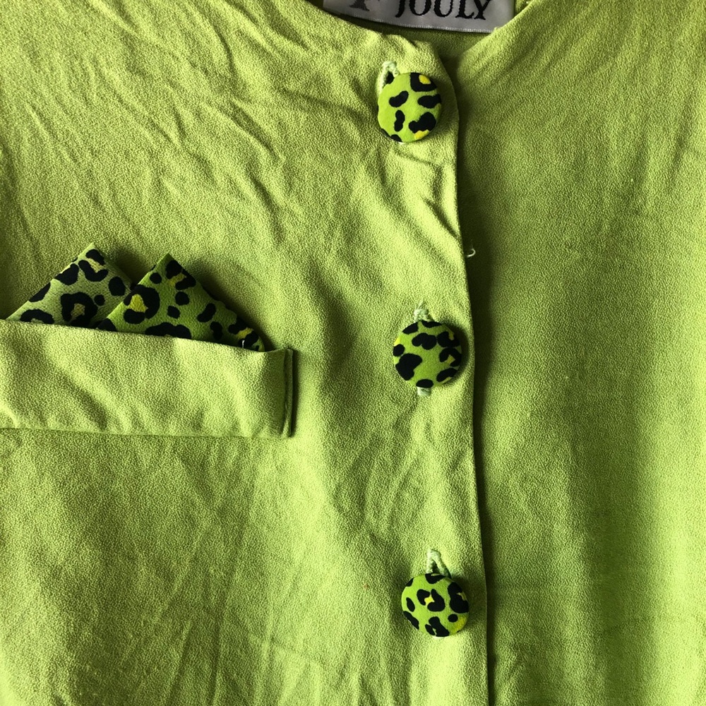 Fashion JOULY lime green/black leopard print
